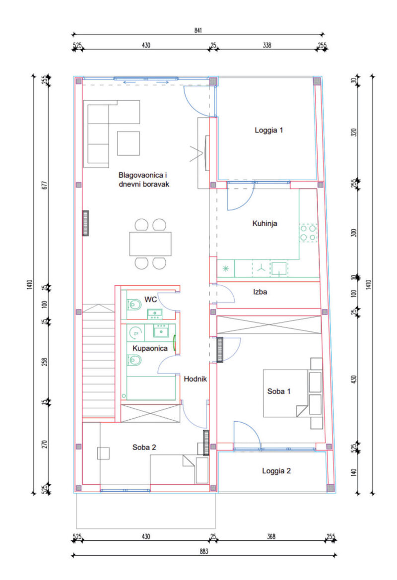 K1 S2 Kuća 1 Stan 2 01 - Rei Residential